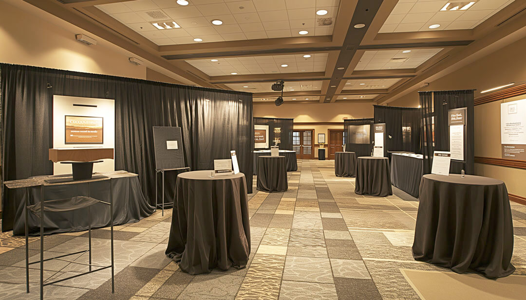 Trade Show Booths with Color Accents