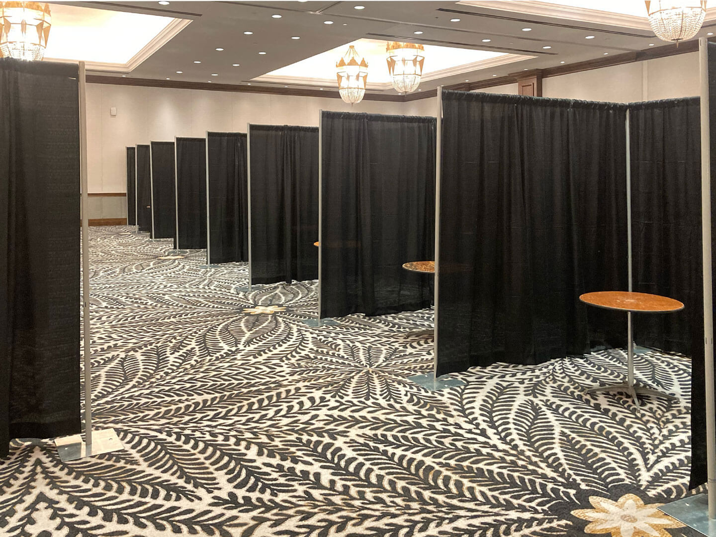 Event booths setup at Omni Montelucia